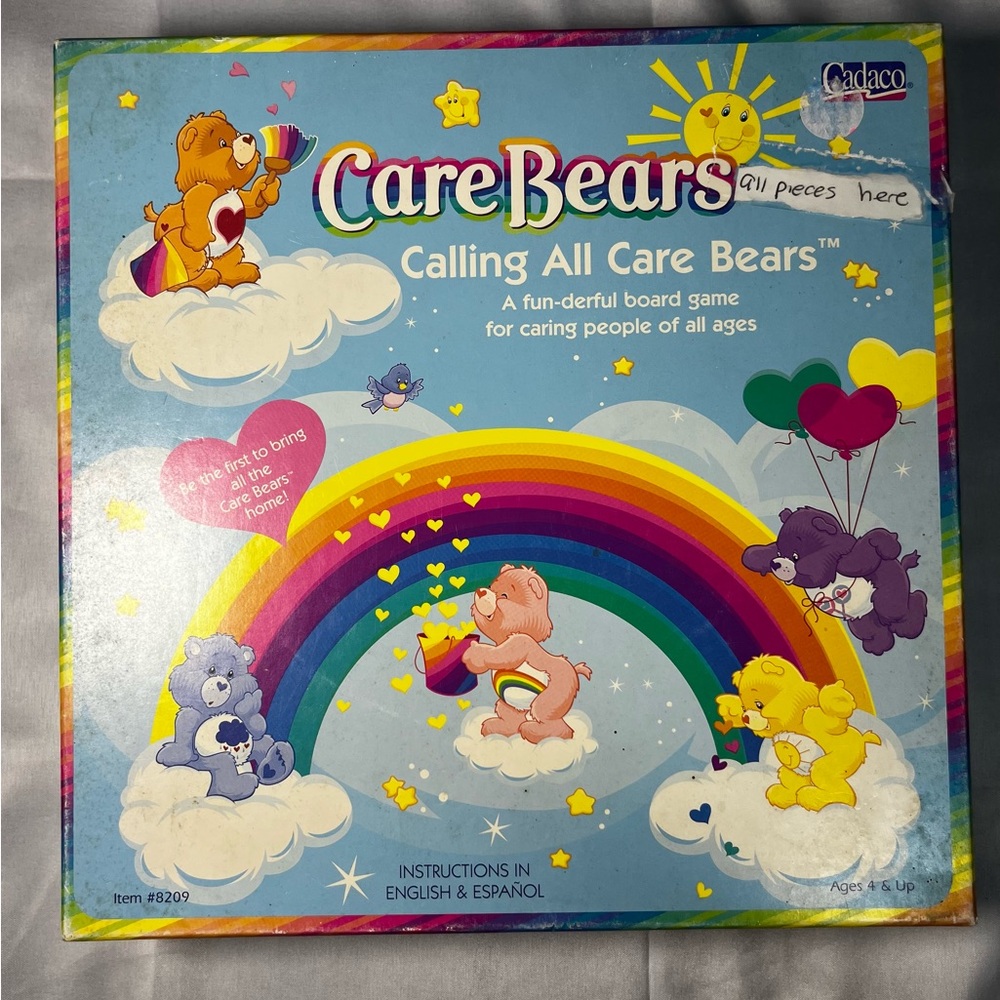 Vintage Calling All Care Bears Board Game‎ Cadaco 2003 Complete w/ Box